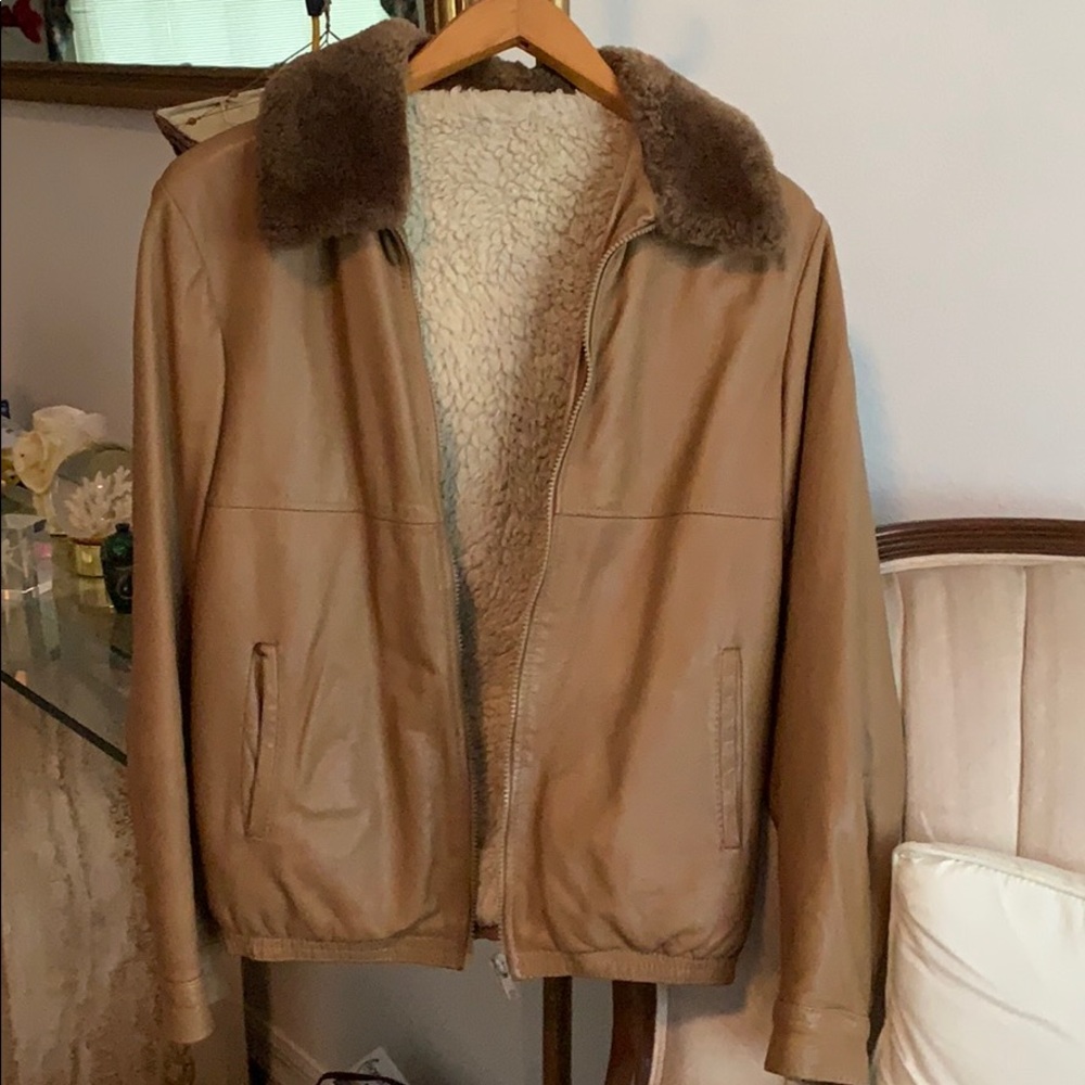 Leather Jacket, linen